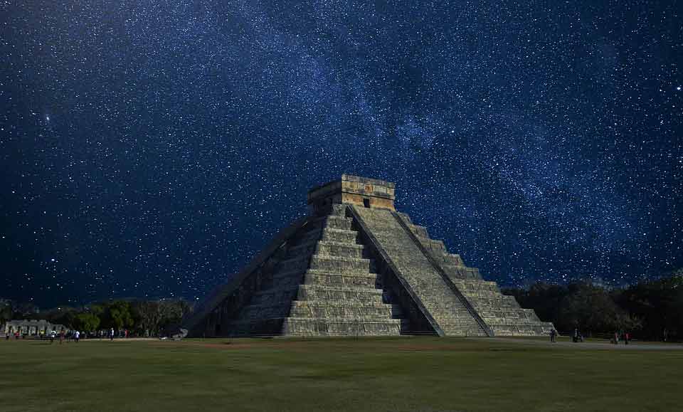 An ancient temple in Mexico